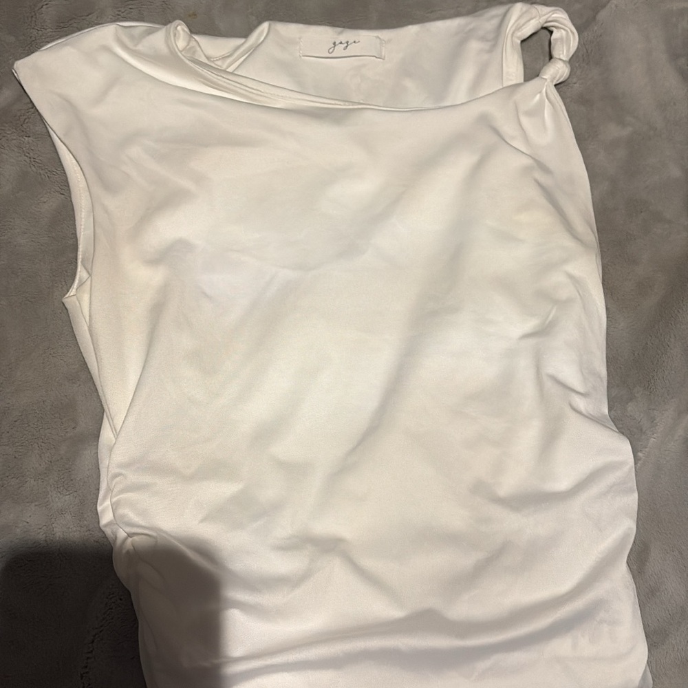 T.J.Maxx White Sleeveless Blouse
